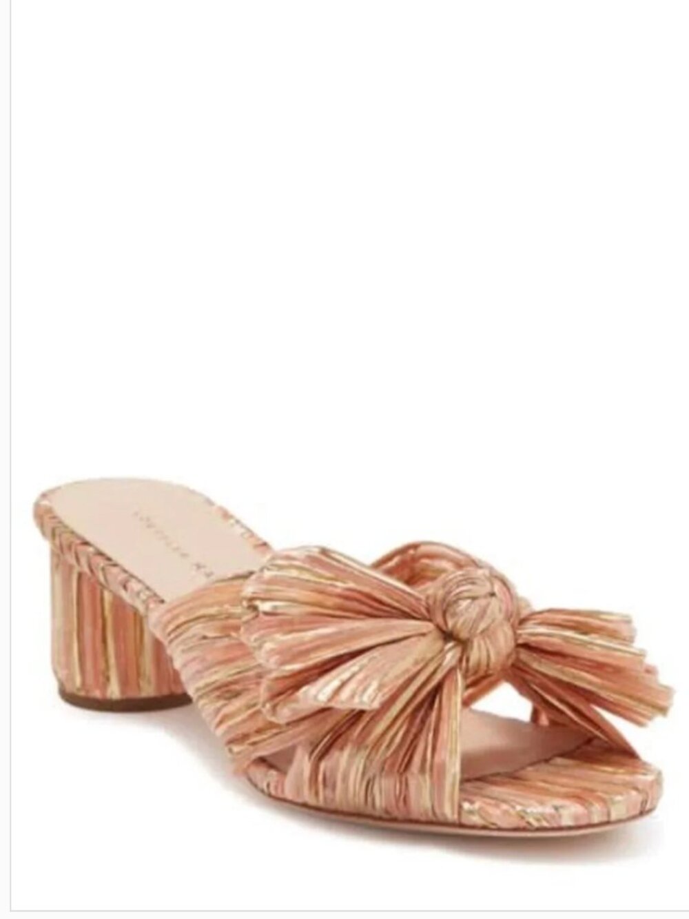 Loeffler Randall Emilia Bermuda Pink Pleated Bow Heels 9